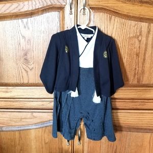 12 to 18 mo, size 70 boy kimono samurai costume